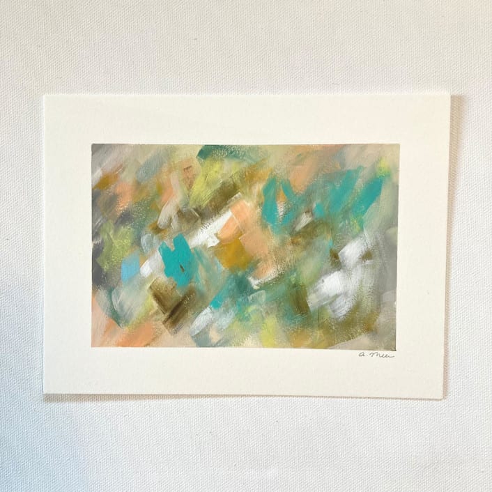 "Untitled 23" - Original Painting in blue by Amy Mullen