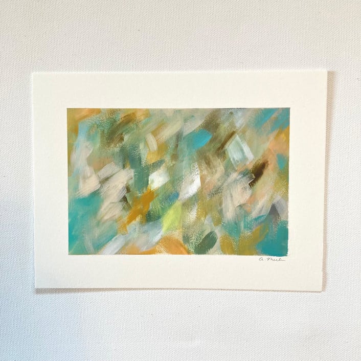 "Untitled 21" - Original Painting in blue by Amy Mullen