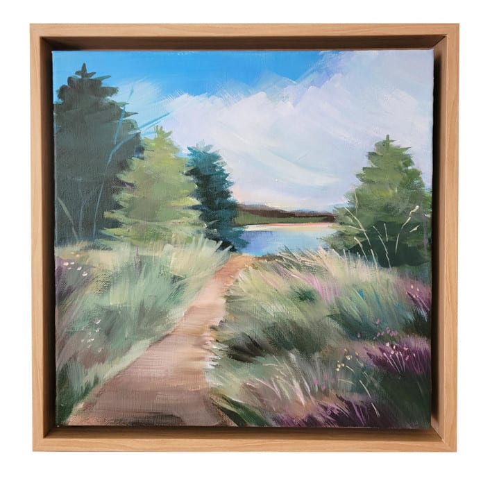 "Lands End Hike" - Original Painting in multicolorassorted-colors by AlisonJerry