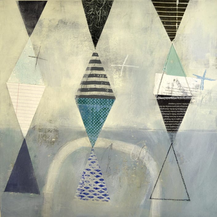 "Happy Go Lucky 2" - Original Painting in blue by christy dehoog johnson