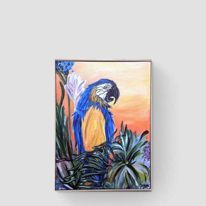 "Wild Sunrise" - Original Painting in multicolor by The Savage Label