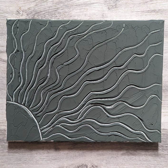"Summer Sun" - Original Painting in green by The Savage Label