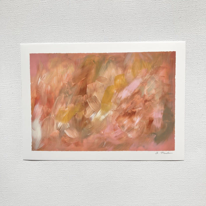 "Clay #5" - Original Painting in pink by Amy Mullen