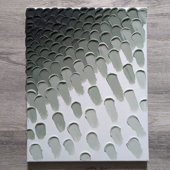 "Evergreen" - Original Painting in green by The Savage Label