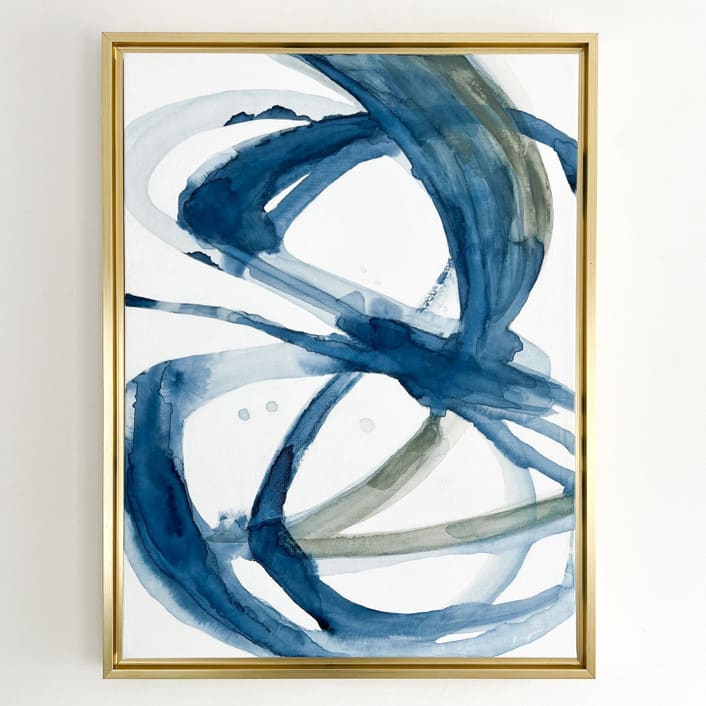 "Summer Cell 3" - Original Painting in blue by Mary Gaspar