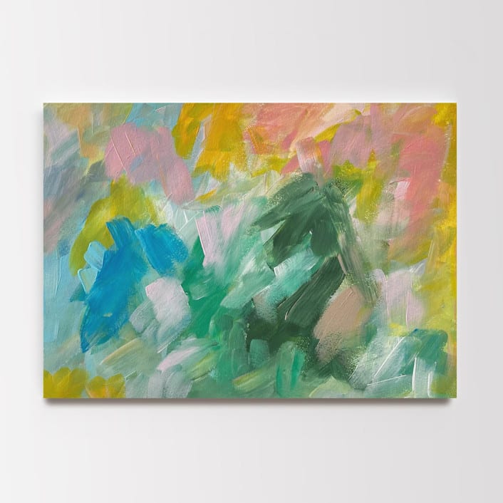 "Felicity #3" - Original Painting in green by Amy Mullen