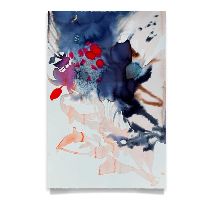 "Bluet One" - Original Painting in blue by Marta Spendowska