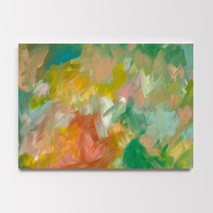 "Adorn #2" - Original Painting in green by Amy Mullen