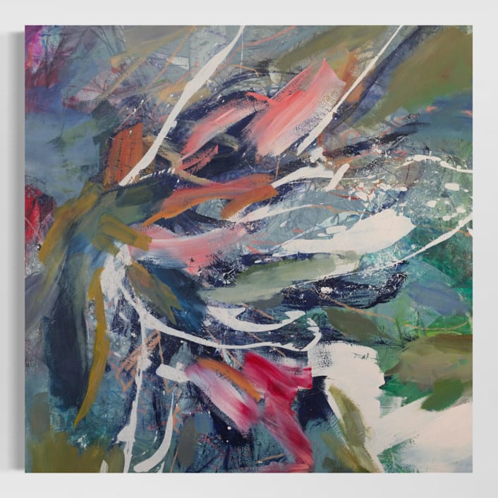 "Ordinary Extraordinary Day" - Original Painting in multicolor by Stacy Kron