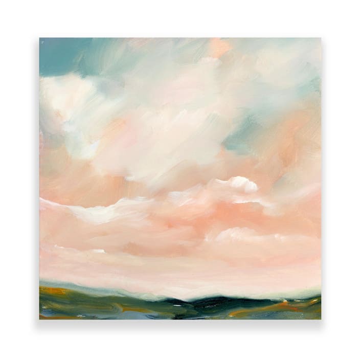 "Peach Sky" - Original Painting in multicolor by Lindsay Megahed