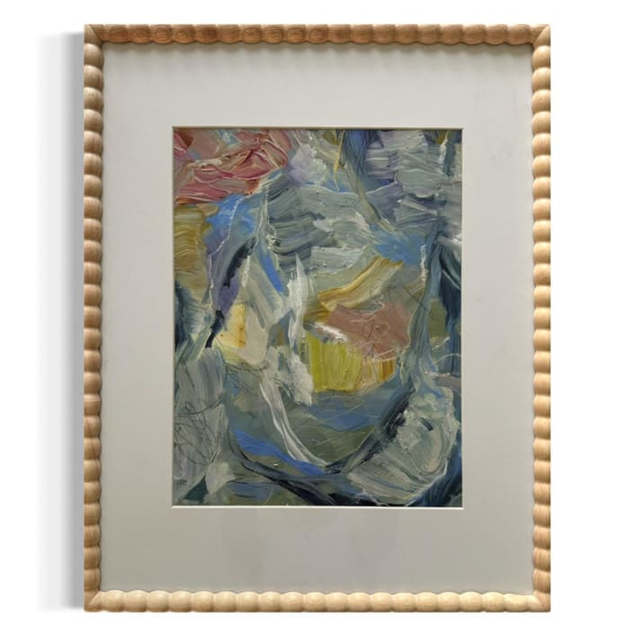 ""I’m Only Human, No. 1" – 21x17 – Framed Original Painting" - Original Painting in multicolorassorted-colors by Sarah Mankin