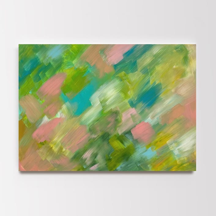 "Adorn #3" - Original Painting in green by Amy Mullen