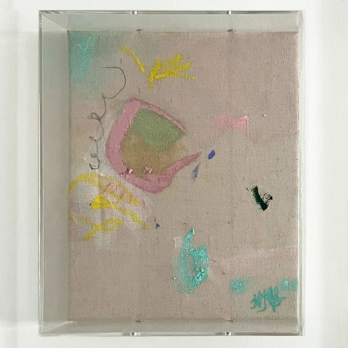 "The Details Are Getting Fuzzy" - Original Mixed Media in multicolor by Nicole Simms