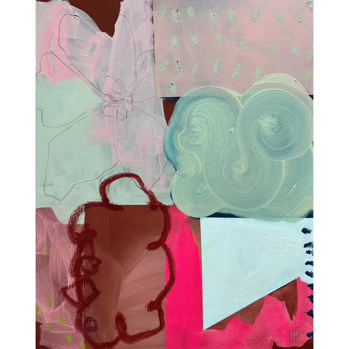 "Tiny Seeds" - Original Mixed Media in multicolorassorted-colors by Nicole Simms
