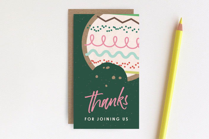 " Decorate + Celebrate Party Favor Tag" - Stationery in Pine by Amber Barkley - Front