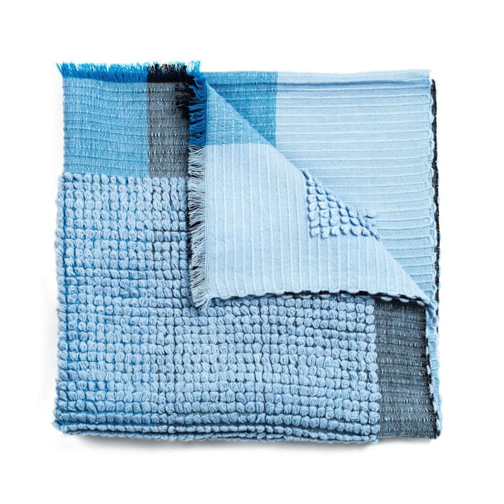 "Macaroon Sky Merino Throw" - Blankets and Throws in blue by Anjali Purohit