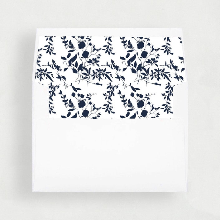 "Navy Print Liner | Set of 25 Envelope Liners" - Envelope Liners in blue by Nikki Turner