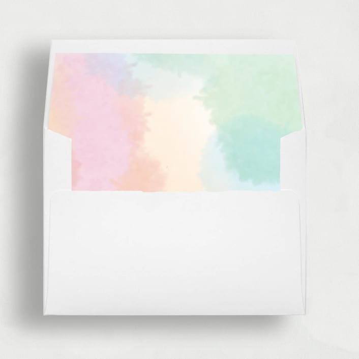 "Cotton Candy Sky Liner | Set of 25 Square Envelope Liners" - Envelope Liners in multicolor by Nikki Turner