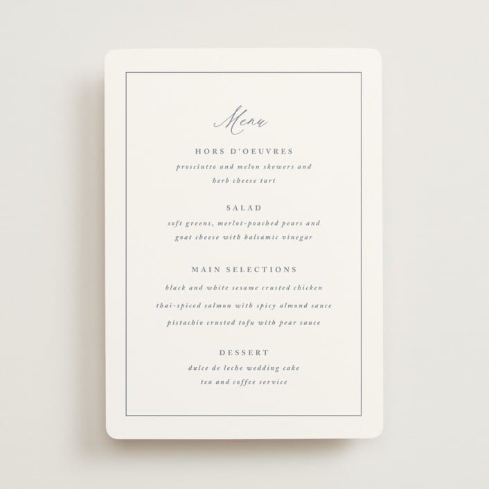 "Close to my Heart" - Menus in Twilight Whisper by Design Lotus - Front