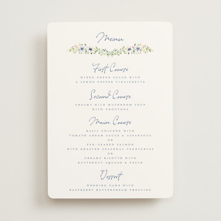 "Meadow Whisper" - Menus in Meadow by Petra Kern - Front