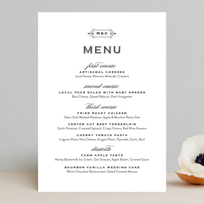"Confection" - Menus in Cloud by Jill Means - Front