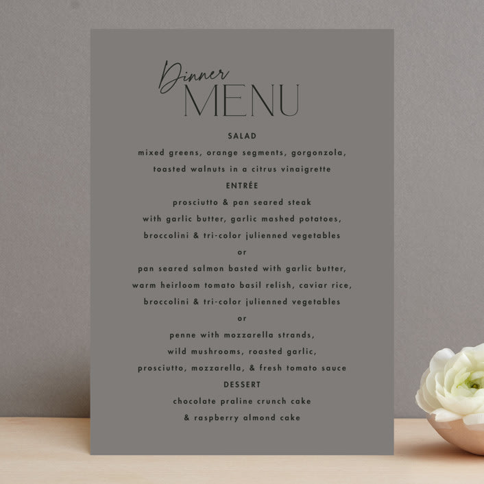 "The Ultimate After Party" - Menus in Fog by Becky Nimoy - Front
