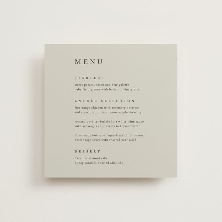"Astoria" - Menus in Spring by Kelly Schmidt - Front