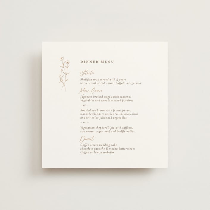 "kouignette" - Menus in Chiffon by chocomocacino - Front