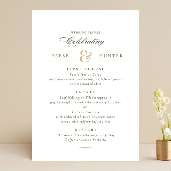 "Valencay" - Menus in Silk by chocomocacino - Front