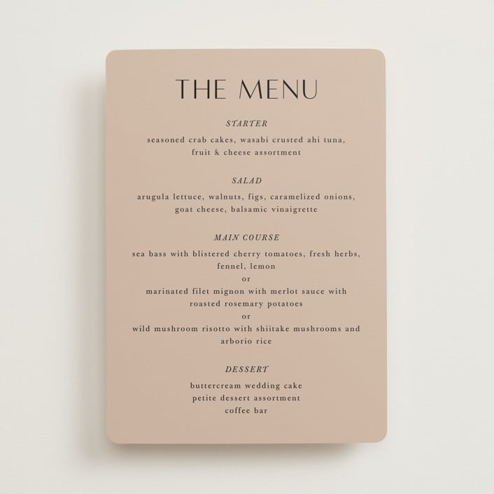 "English Garden" - Menus in Daffodil by Lindsay Megahed - Front