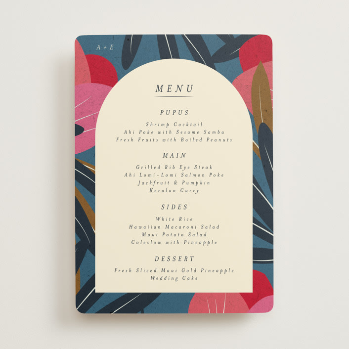 "Tropical Sonata" - Menus in Hawaii by Ani Somi - Front
