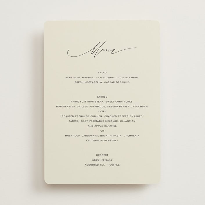 "Glide" - Menus in Porcelain by Jennifer Postorino - Front
