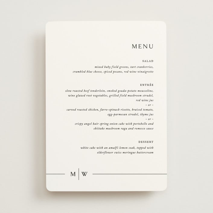 "Align" - Menus in Cotton by Jennifer Postorino - Front