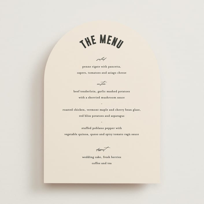 "Spin" - Menus in Cream by Pixel and Hank - Front