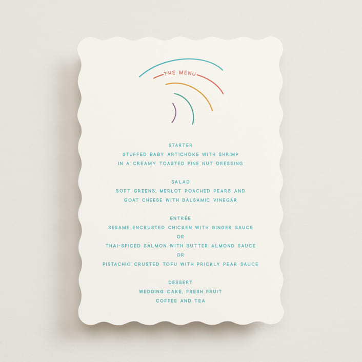 "rainbow 2.0" - Menus in Light Hearted by Deborah Chou - Front