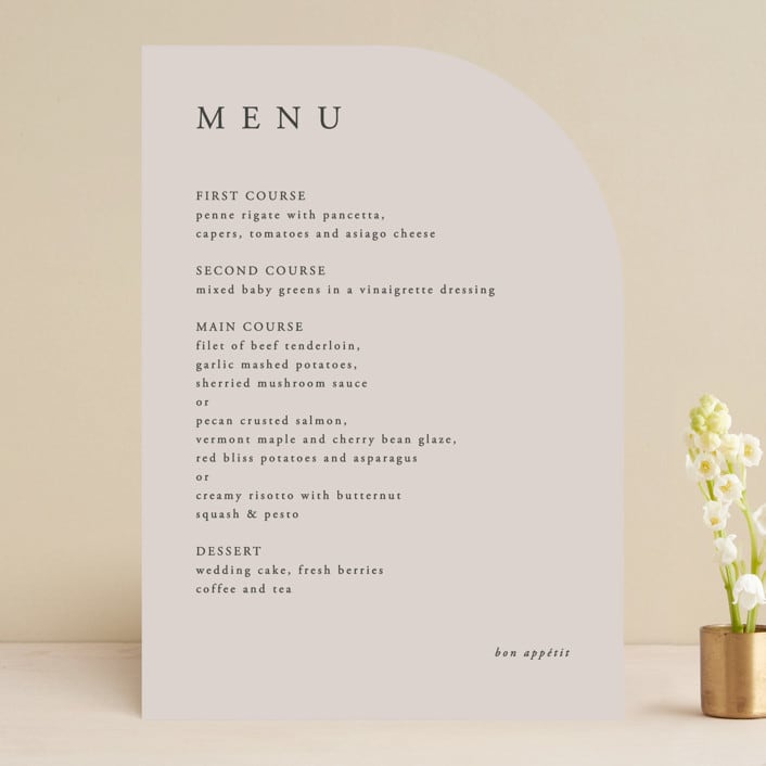 "The Minimalist" - Menus in Air by lulu and isabelle - Front