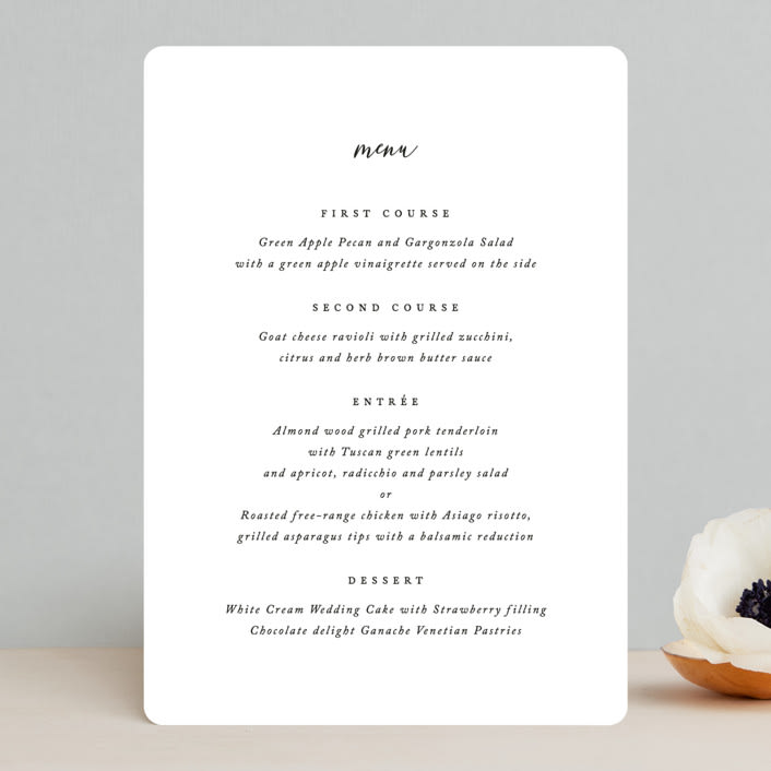 "Desire" - Menus in Cotton by Jennifer Postorino - Front