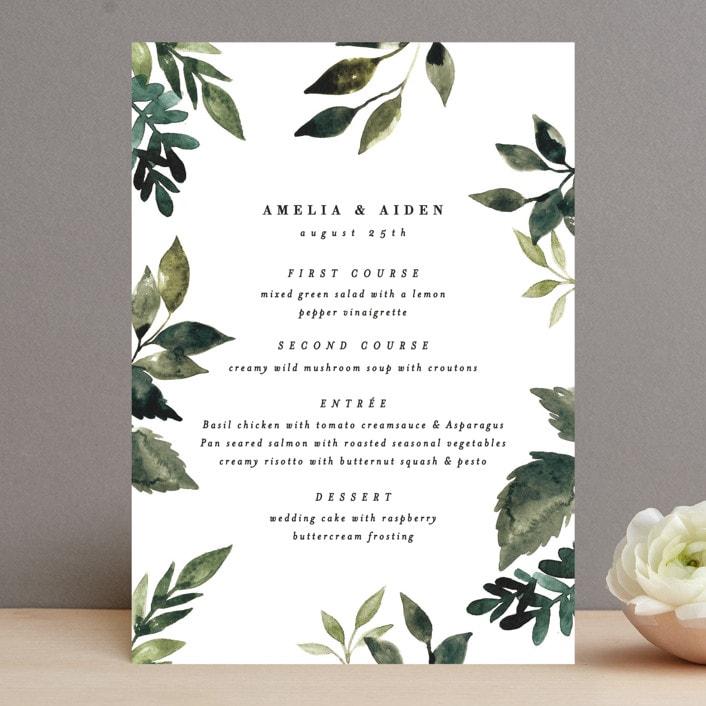 "Clearing" - Menus in Leaf by Alethea and Ruth - Front