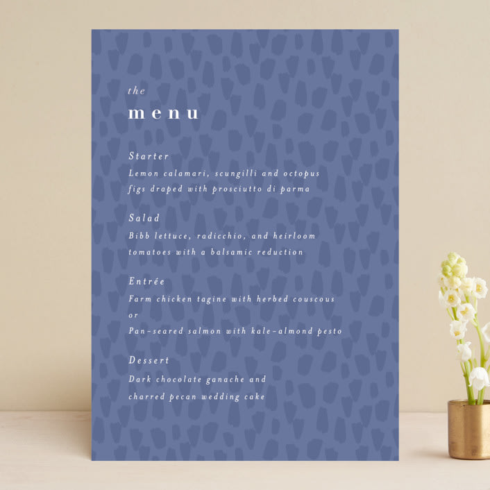 "romance in spring" - Menus in Olive by Angela Marzuki - Front