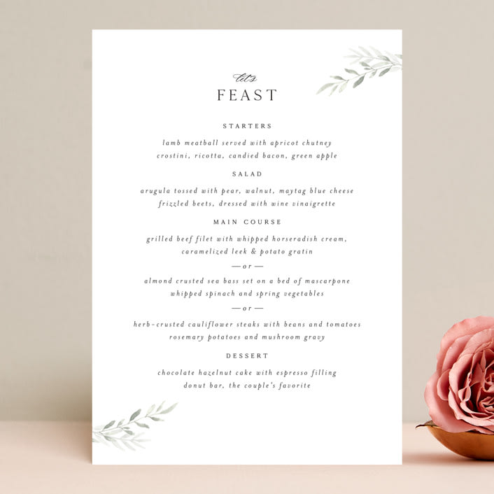"Sweeping" - Menus in Linen by Carolyn Nicks - Front