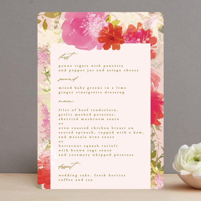 "Delightful" - Menus in Delight by Phrosné Barwood - Front