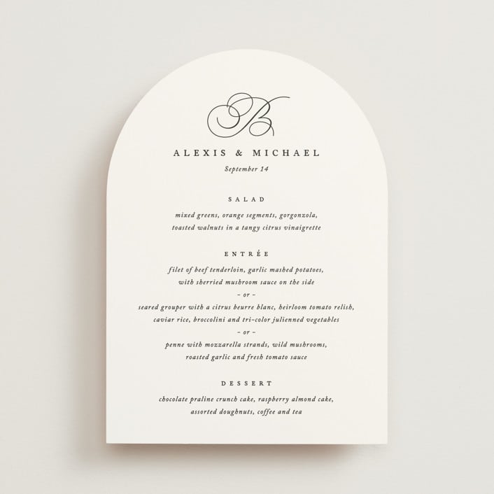 "Initial" - Menus in Pearl by Jennifer Postorino - Front