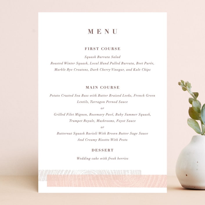"engrained" - Menus in Blossom by Robin Ott - Front
