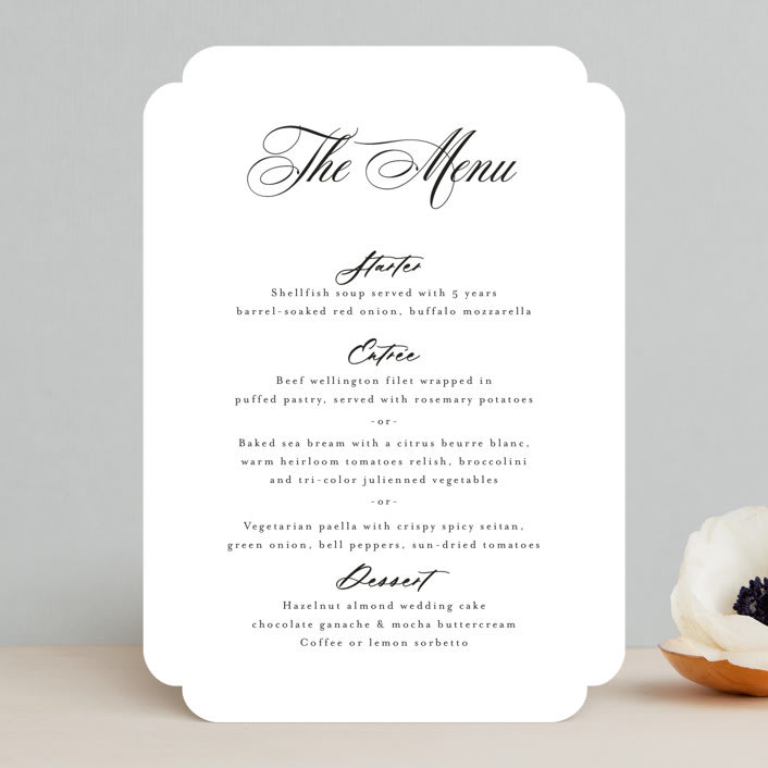 "Blancmange" - Menus in Frost by chocomocacino - Front