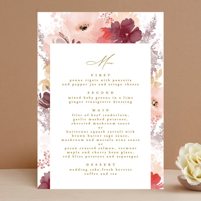 "autumn fest" - Menus in Autumn by Phrosné Barwood - Front