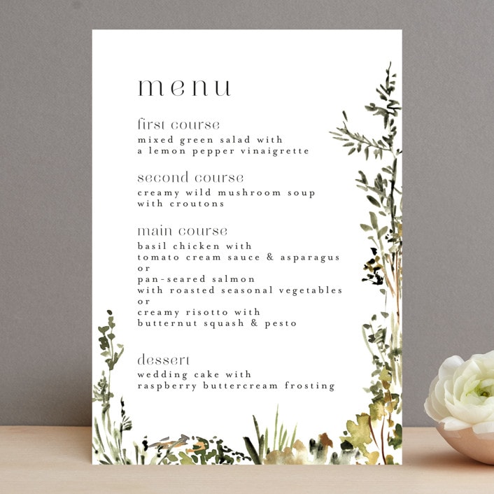 "We Walk Together" - Menus in Evergreen by Petra Kern - Front