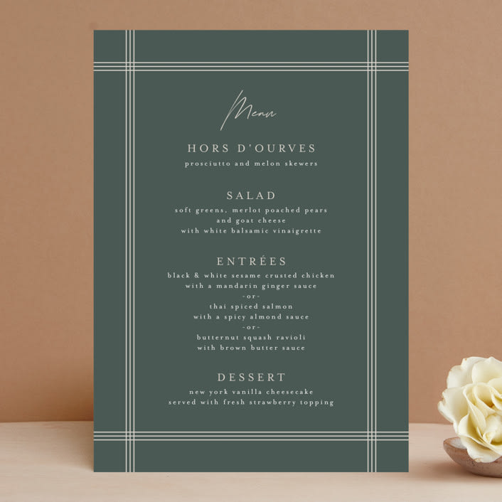 "Vista" - Menus in Forest by Melanie Severin - Front