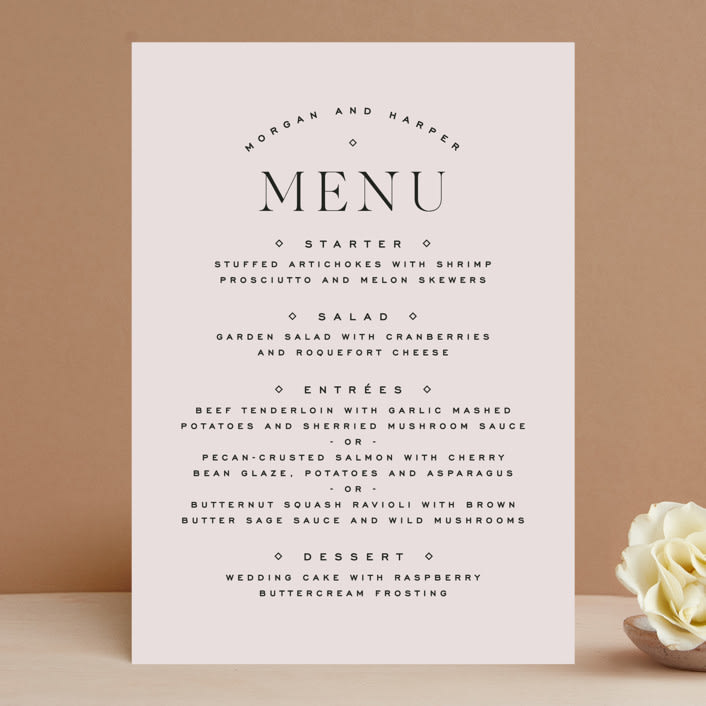 "Coco" - Menus in Linen by Carly Reed Walker - Front