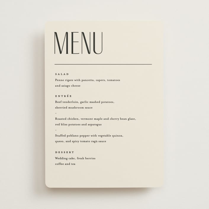 "All Type" - Menus in Daydream by Pixel and Hank - Front