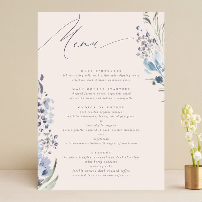 "Wildflower Wreath" - Menus in Sky by Grace Kreinbrink - Front